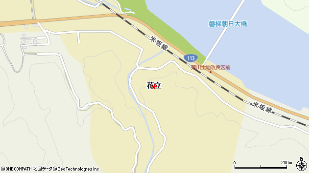 〒959-3101 新潟県村上市花立の地図