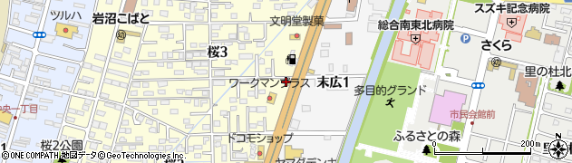 すき家岩沼中央店周辺の地図