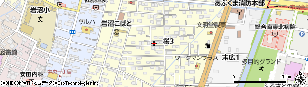 宮城県岩沼市桜周辺の地図