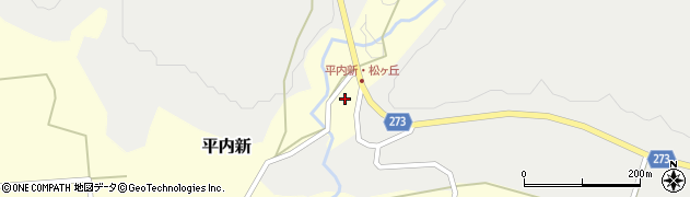 新潟県関川村（岩船郡）松ケ丘周辺の地図