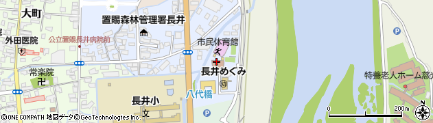 長井市役所　交流センターふらり周辺の地図
