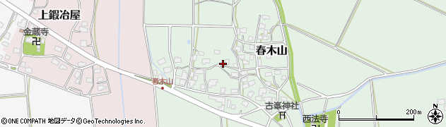 新潟県村上市春木山周辺の地図
