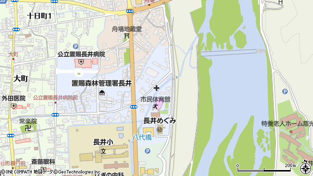 〒993-0002 山形県長井市屋城町の地図