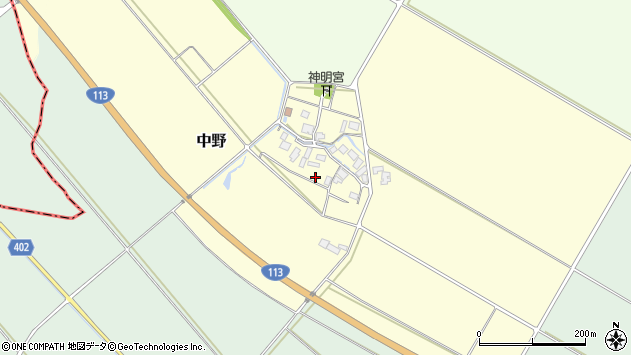 〒959-3112 新潟県村上市中野の地図