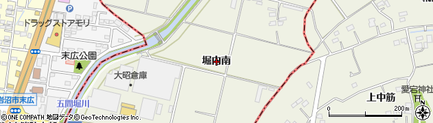 宮城県名取市堀内（南）周辺の地図