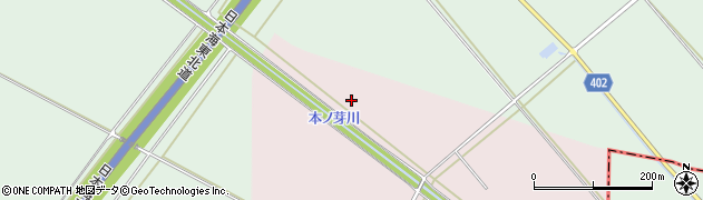 木ノ芽川周辺の地図