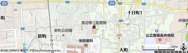 長井市役所　文教の杜ながい周辺の地図