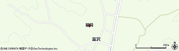 宮城県柴田町（柴田郡）富沢（稲荷）周辺の地図