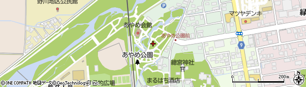 長井あやめ公園周辺の地図