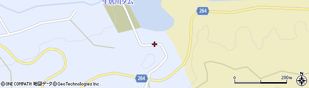 生居川ダム周辺の地図