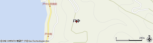 新潟県佐渡市戸中周辺の地図