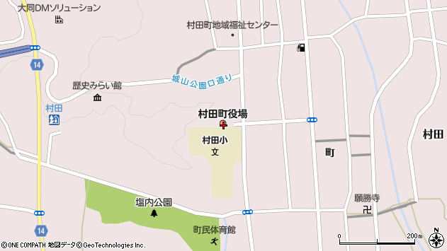 〒989-1300 宮城県柴田郡村田町（以下に掲載がない場合）の地図