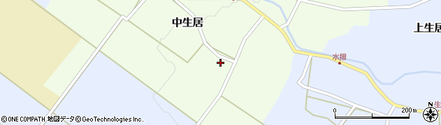 山形県上山市中生居39-2周辺の地図