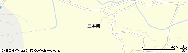 宮城県刈田郡蔵王町平沢三本槻周辺の地図