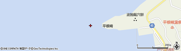 平根崎周辺の地図