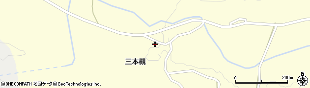 宮城県刈田郡蔵王町平沢三本槻1周辺の地図