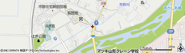 山形県長井市成田1375周辺の地図