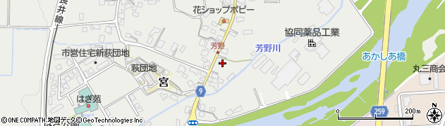 山形県長井市成田1382周辺の地図