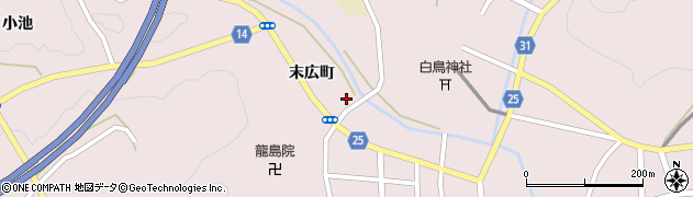 宮城県柴田郡村田町村田末広町87周辺の地図
