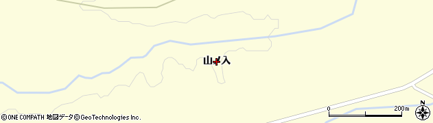 宮城県蔵王町（刈田郡）平沢（山ノ入）周辺の地図