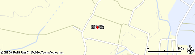 宮城県蔵王町（刈田郡）平沢（新屋敷）周辺の地図
