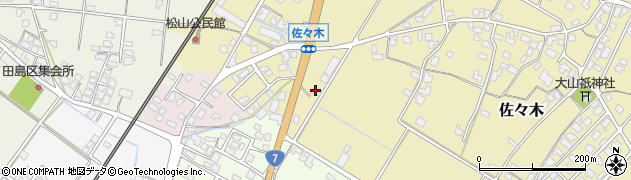 新潟県村上市佐々木869周辺の地図