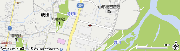山形県長井市成田812周辺の地図