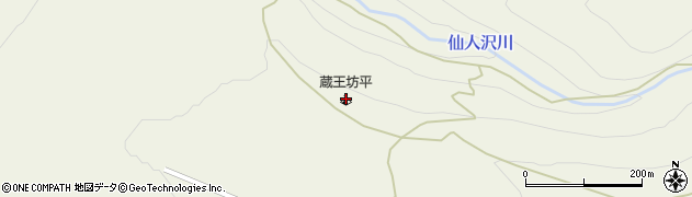 蔵王坊平キャンプ場周辺の地図
