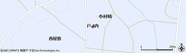 宮城県刈田郡蔵王町小村崎戸ノ内周辺の地図