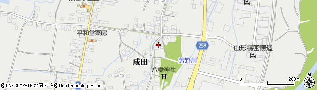 山形県長井市成田1230周辺の地図