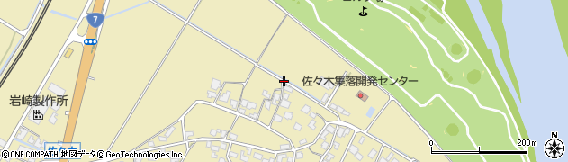 新潟県村上市佐々木周辺の地図