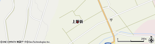 新潟県関川村（岩船郡）上野新周辺の地図