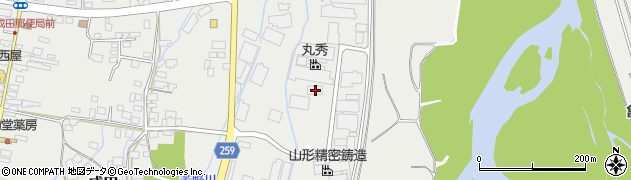 山形県長井市成田891周辺の地図