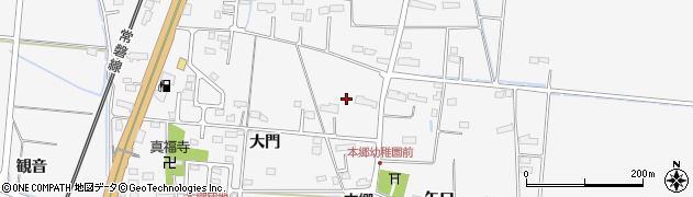 宮城県名取市本郷（大門）周辺の地図