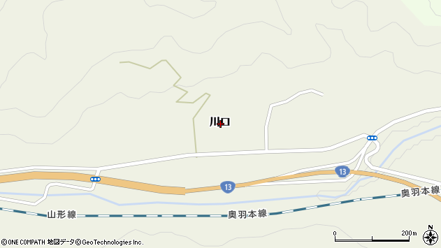 〒999-3245 山形県上山市川口の地図