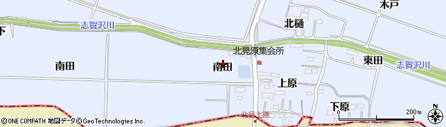 宮城県名取市愛島北目（南田）周辺の地図
