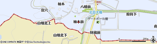 宮城県名取市愛島北目（柚木前）周辺の地図