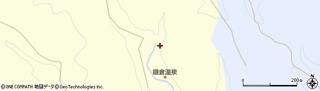 宮城県蔵王町（刈田郡）平沢（鎌倉沢）周辺の地図
