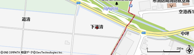 宮城県名取市本郷下道清周辺の地図