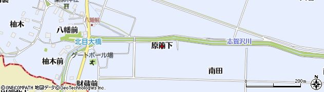 宮城県名取市愛島北目（原筒下）周辺の地図