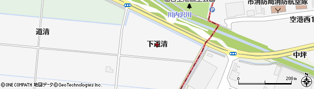 宮城県名取市本郷（下道清）周辺の地図