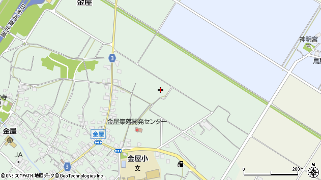 〒959-3124 新潟県村上市金屋の地図