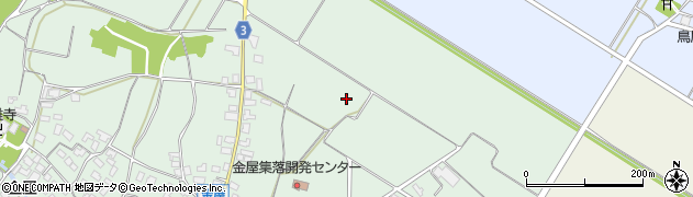 新潟県村上市金屋周辺の地図