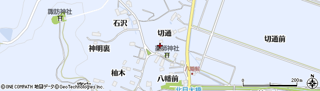 宮城県名取市愛島北目（切通）周辺の地図