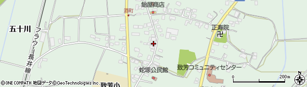 山形県長井市五十川990周辺の地図