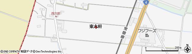 宮城県名取市本郷東六軒周辺の地図