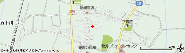 山形県長井市五十川1334周辺の地図