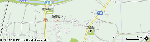 山形県長井市五十川1398周辺の地図