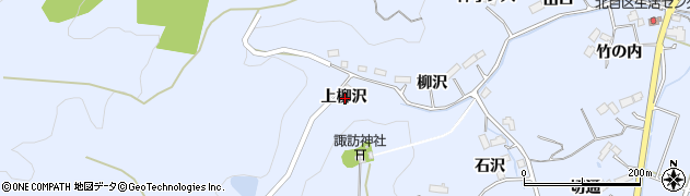 宮城県名取市愛島北目上柳沢周辺の地図