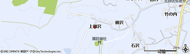 宮城県名取市愛島北目（上柳沢）周辺の地図
